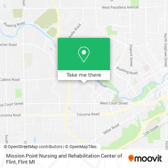 Mission Point Nursing and Rehabilitation Center of Flint map