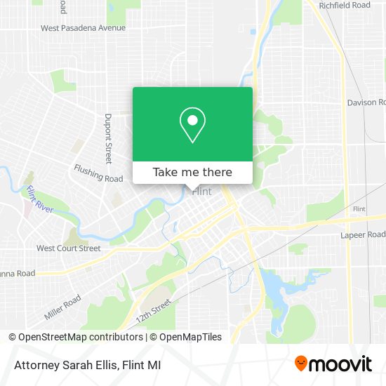 Attorney Sarah Ellis map