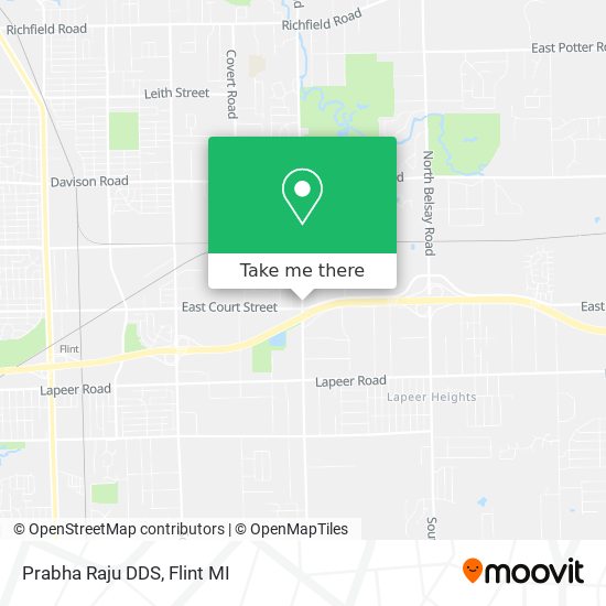 Mapa de Prabha Raju DDS