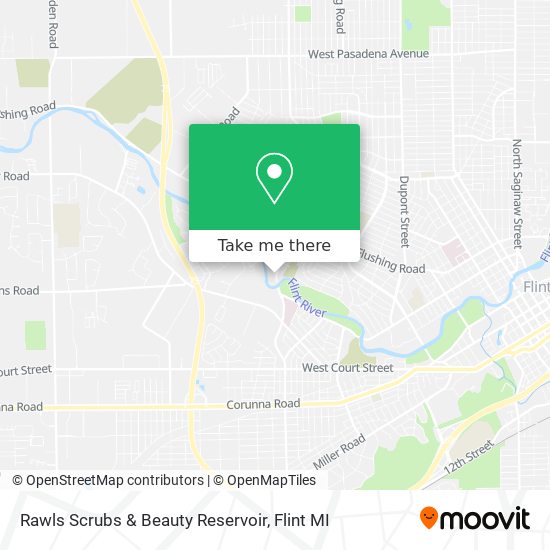 Rawls Scrubs & Beauty Reservoir map