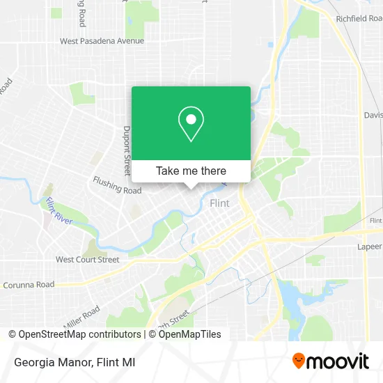 Georgia Manor map