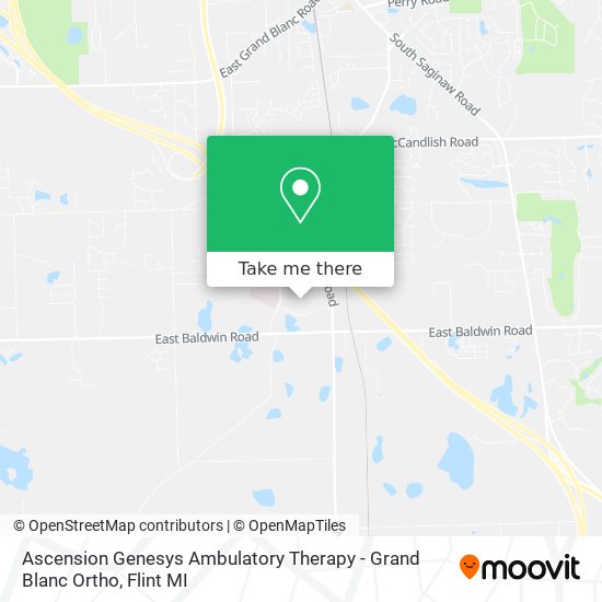Ascension Genesys Ambulatory Therapy - Grand Blanc Ortho map