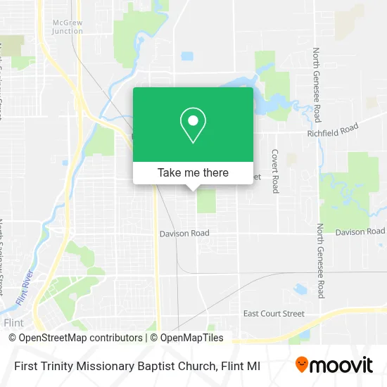 First Trinity Missionary Baptist Church map