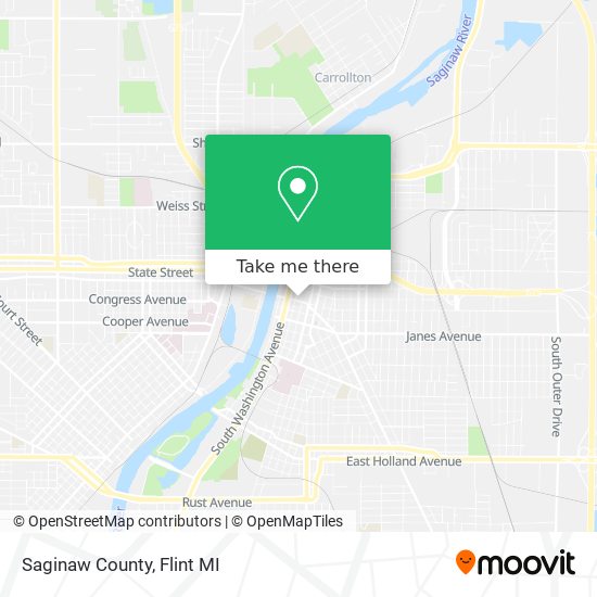 Mapa de Saginaw County