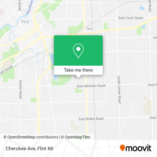 Cherokee Ave map