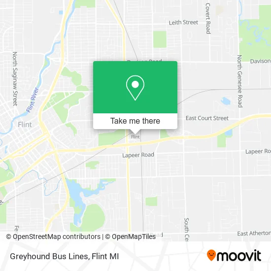 Greyhound Bus Lines map