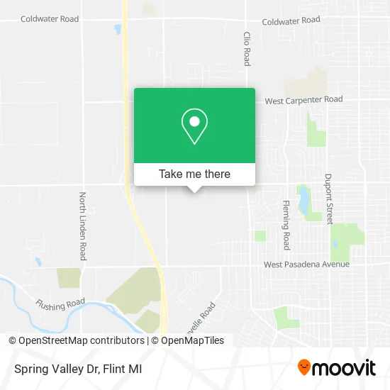Spring Valley Dr map