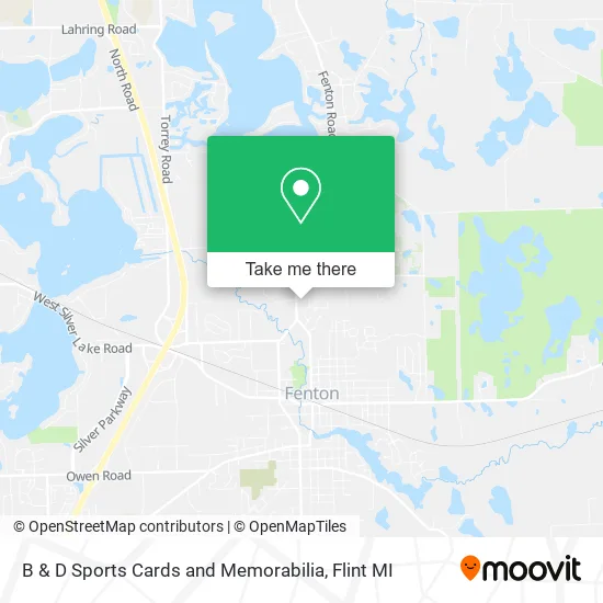 B & D Sports Cards and Memorabilia map