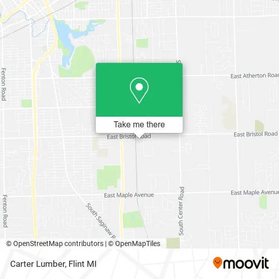 Carter Lumber map