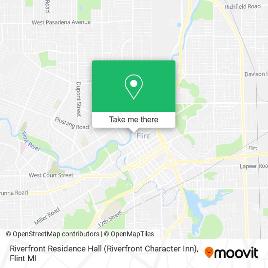 Mapa de Riverfront Residence Hall (Riverfront Character Inn)