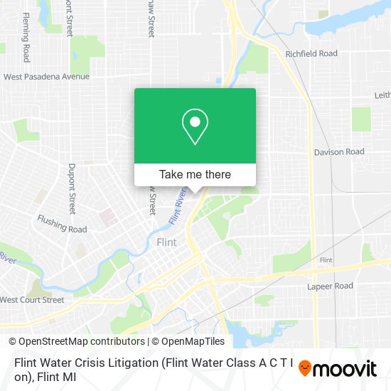 Flint Water Crisis Litigation (Flint Water Class A C T I on) map