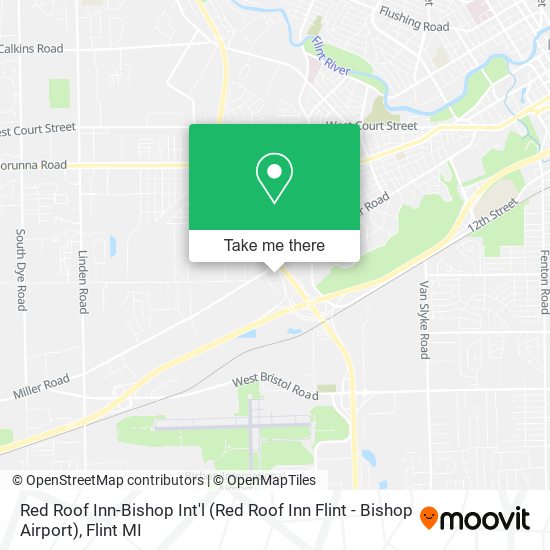 Red Roof Inn-Bishop Int'l (Red Roof Inn Flint - Bishop Airport) map