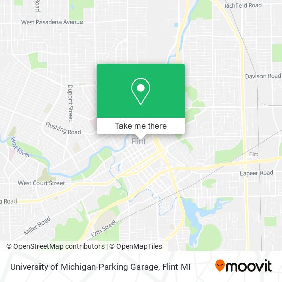 Mapa de University of Michigan-Parking Garage
