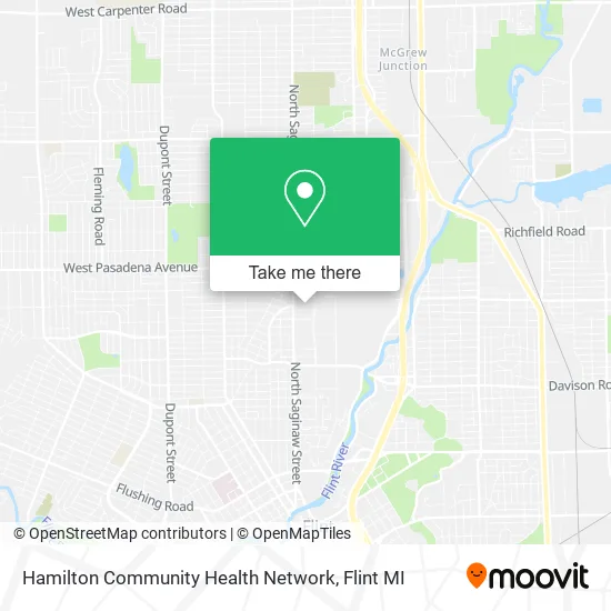 Hamilton Community Health Network map