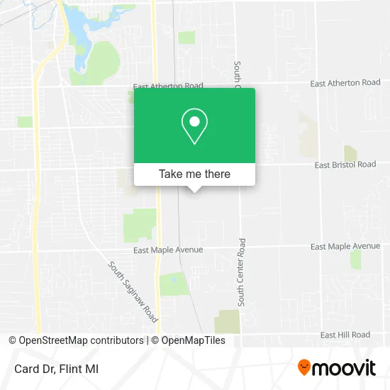 Card Dr map