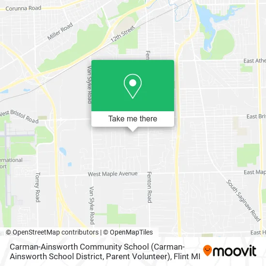 Carman-Ainsworth Community School (Carman-Ainsworth School District, Parent Volunteer) map