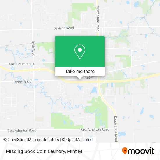 Missing Sock Coin Laundry map