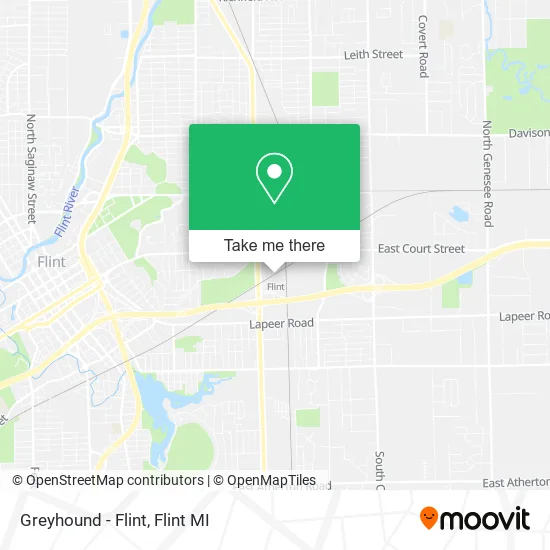 Mapa de Greyhound - Flint