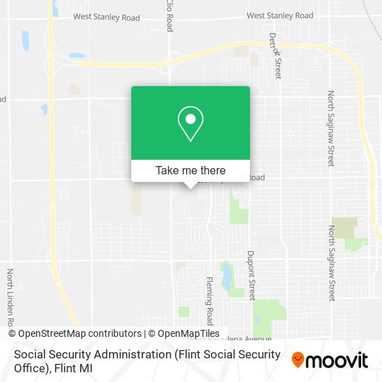 Social Security Administration (Flint Social Security Office) map