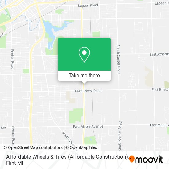 Mapa de Affordable Wheels & Tires (Affordable Construction)