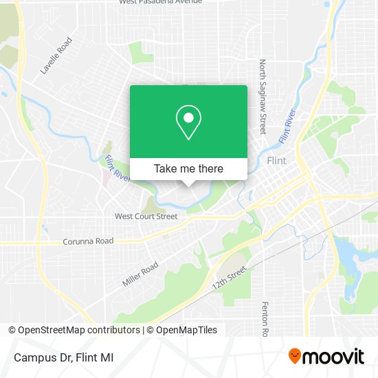 Campus Dr map