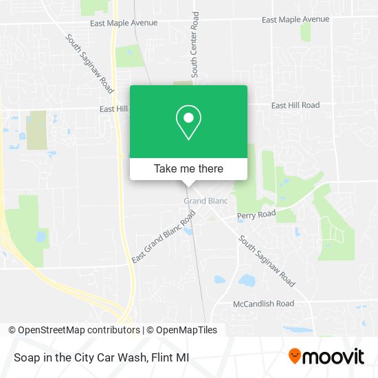 Soap in the City Car Wash map