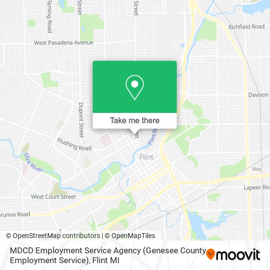 MDCD Employment Service Agency (Genesee County Employment Service) map