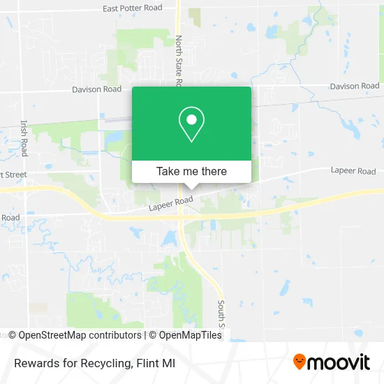 Rewards for Recycling map