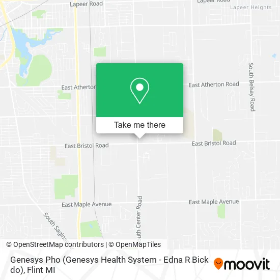 Genesys Pho (Genesys Health System - Edna R Bick do) map