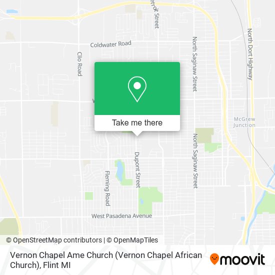 Vernon Chapel Ame Church map