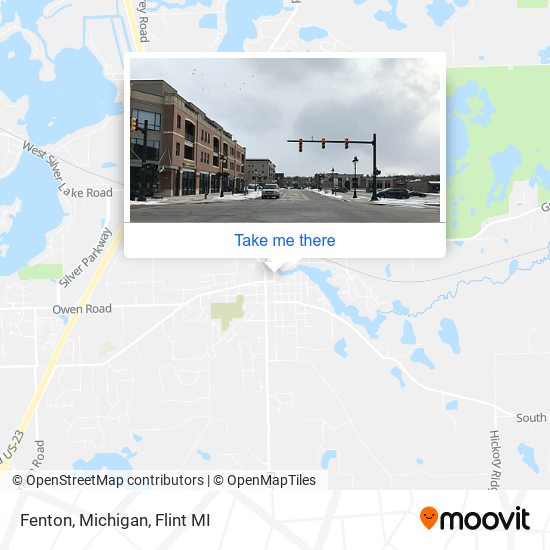 Fenton, Michigan map