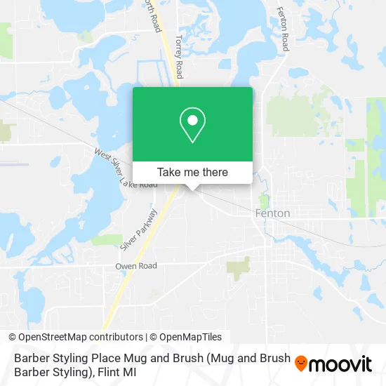 Barber Styling Place Mug and Brush map