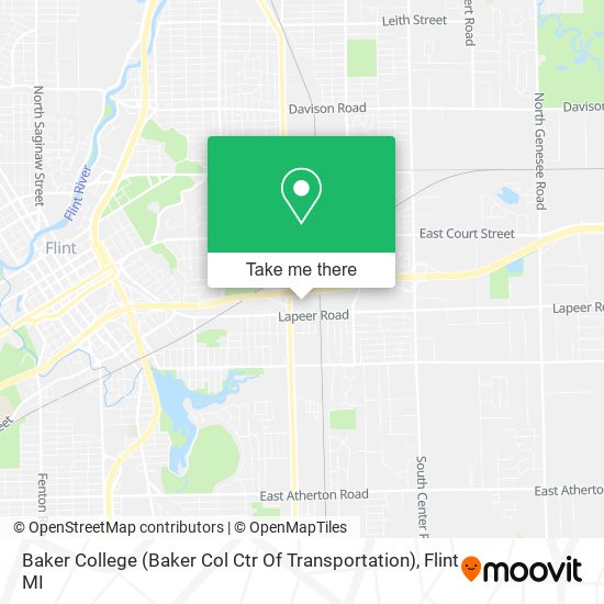 Baker College (Baker Col Ctr Of Transportation) map