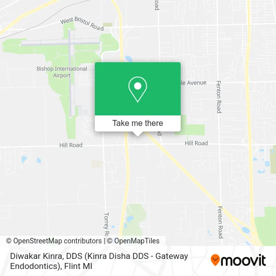 Diwakar Kinra, DDS (Kinra Disha DDS - Gateway Endodontics) map