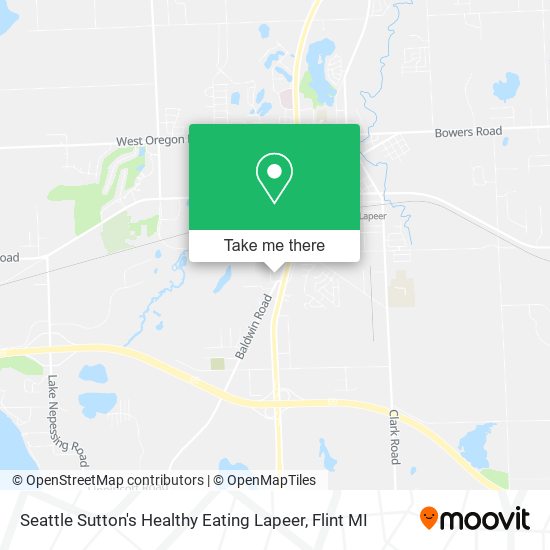 Seattle Sutton's Healthy Eating Lapeer map