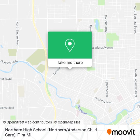 Mapa de Northern High School (Northern / Anderson Child Care)