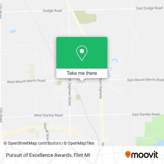 Pursuit of Excellence Awards map