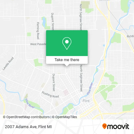 2007 Adams Ave map