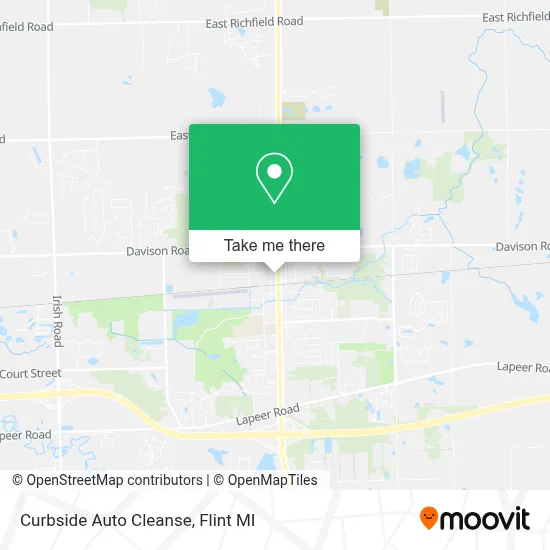 Curbside Auto Cleanse map