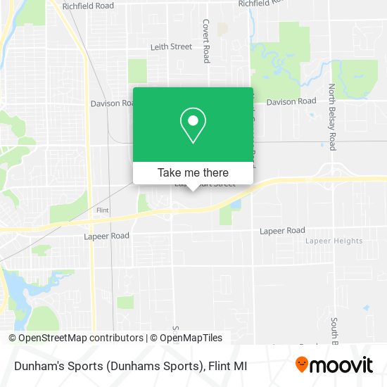 Dunham's Sports (Dunhams Sports) map