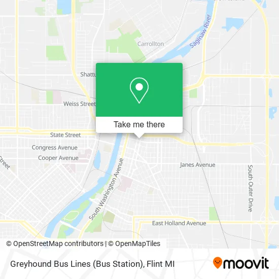 Greyhound Bus Lines (Bus Station) map