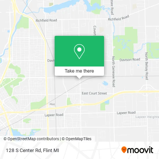 Mapa de 128 S Center Rd