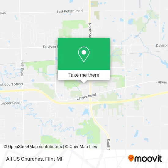 All US Churches map