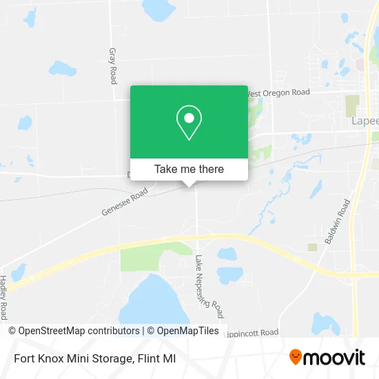 Fort Knox Mini Storage map