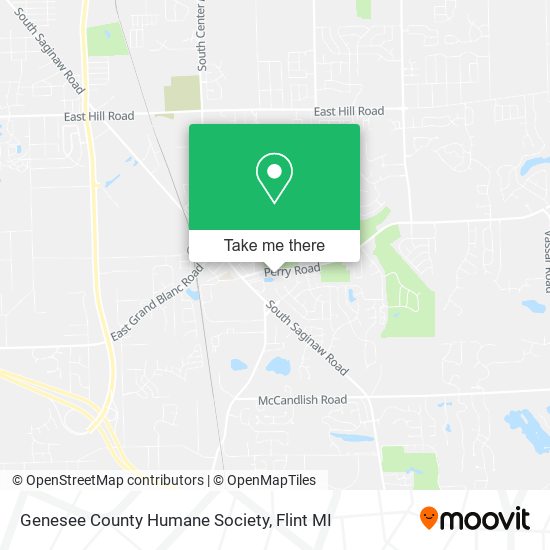 Genesee County Humane Society map