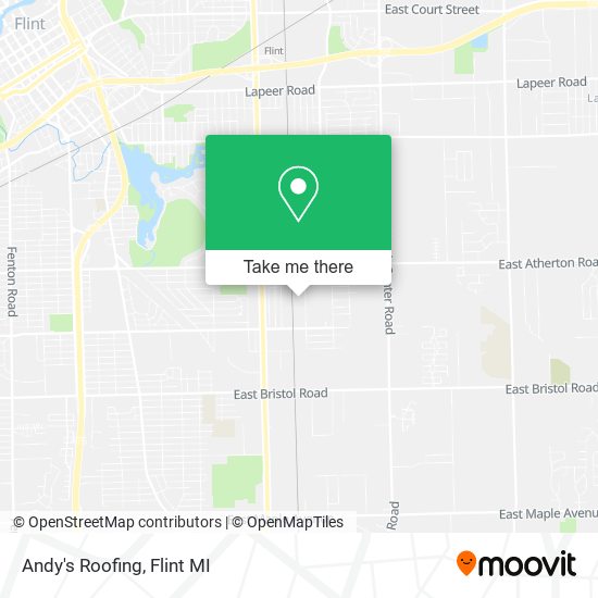 Andy's Roofing map