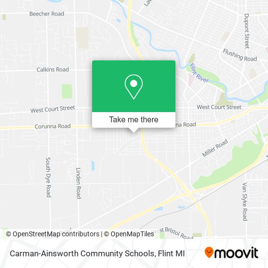 Mapa de Carman-Ainsworth Community Schools