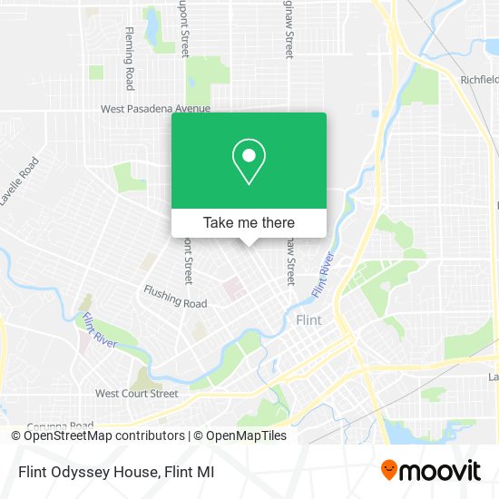 Flint Odyssey House map