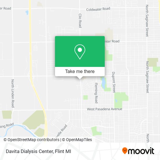 Davita Dialysis Center map