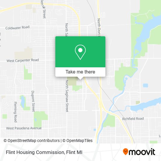 Flint Housing Commission map